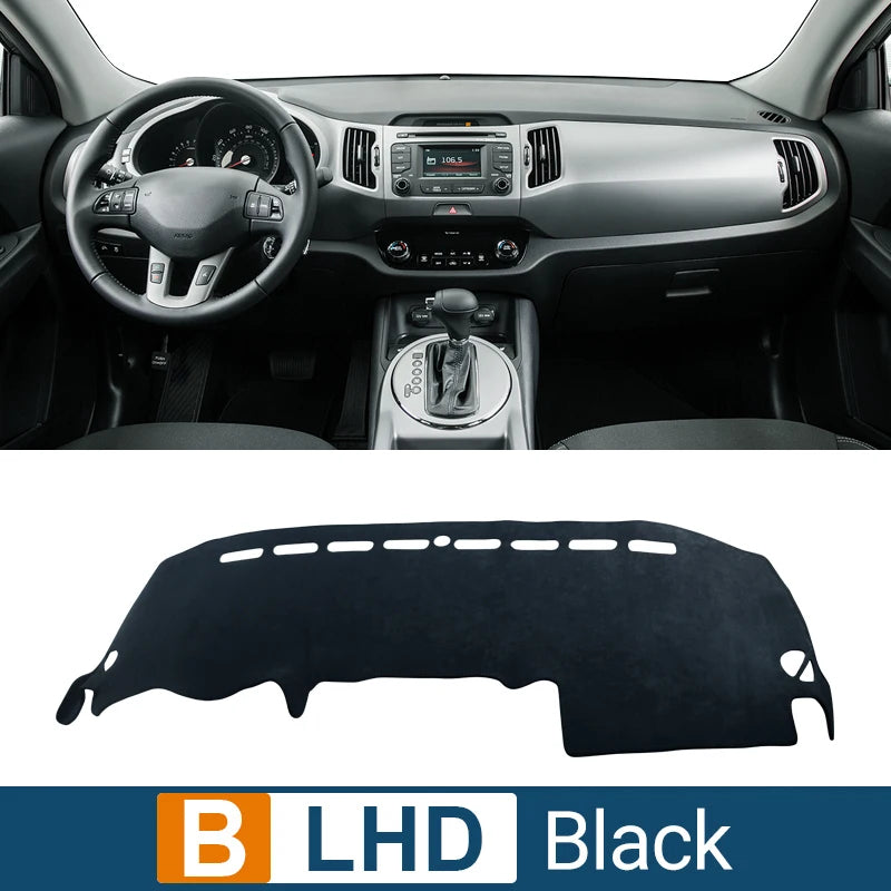 For Kia Sportage R 3rd 2011 2012 2013 2014 2015 LHD Car Dashboard Cover Mats Avoid Light Pads Anti-UV Case Carpets Accessories