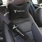 Car Headrest Rest Neck Pillow Cushion Seat Belt Shoulder Pads For Voyah Dreamer Dream Free 318 PHEV COURAGE Galvanized Accessory