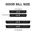 4X Car Door Threshold Sill Sticker For Mazda CX5 CX 5 2012 2013 2014 2015 2016 2017 2018 2019 2020 2021 KE KF Tuning Accessories