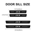 4X Car Door Threshold Sill Sticker For Mazda CX5 CX 5 2012 2013 2014 2015 2016 2017 2018 2019 2020 2021 KE KF Tuning Accessories