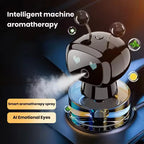 Smart Car Air Freshener AI Rechargeable Car Aroma Diffuser Smart eyes 4 Levels of Adjustable Intelligent Car Diffuser Gift