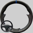 Hand Stitched Black Microfiber Leather Perforated Steering Wheel Cover For Tesla Model 3 2017-2020 Auto Lnterior Accessories