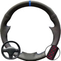 Hand Stitched Black Microfiber Leather Perforated Steering Wheel Cover For Tesla Model 3 2017-2020 Auto Lnterior Accessories