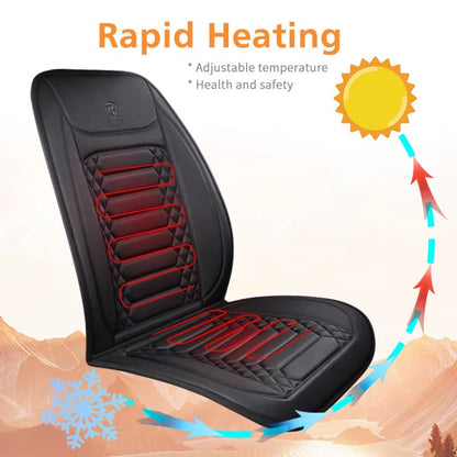 1/2PCS 12V Winter Heated Car Seat Cover Universal Heating Cushion Warmer Protector Pad Set